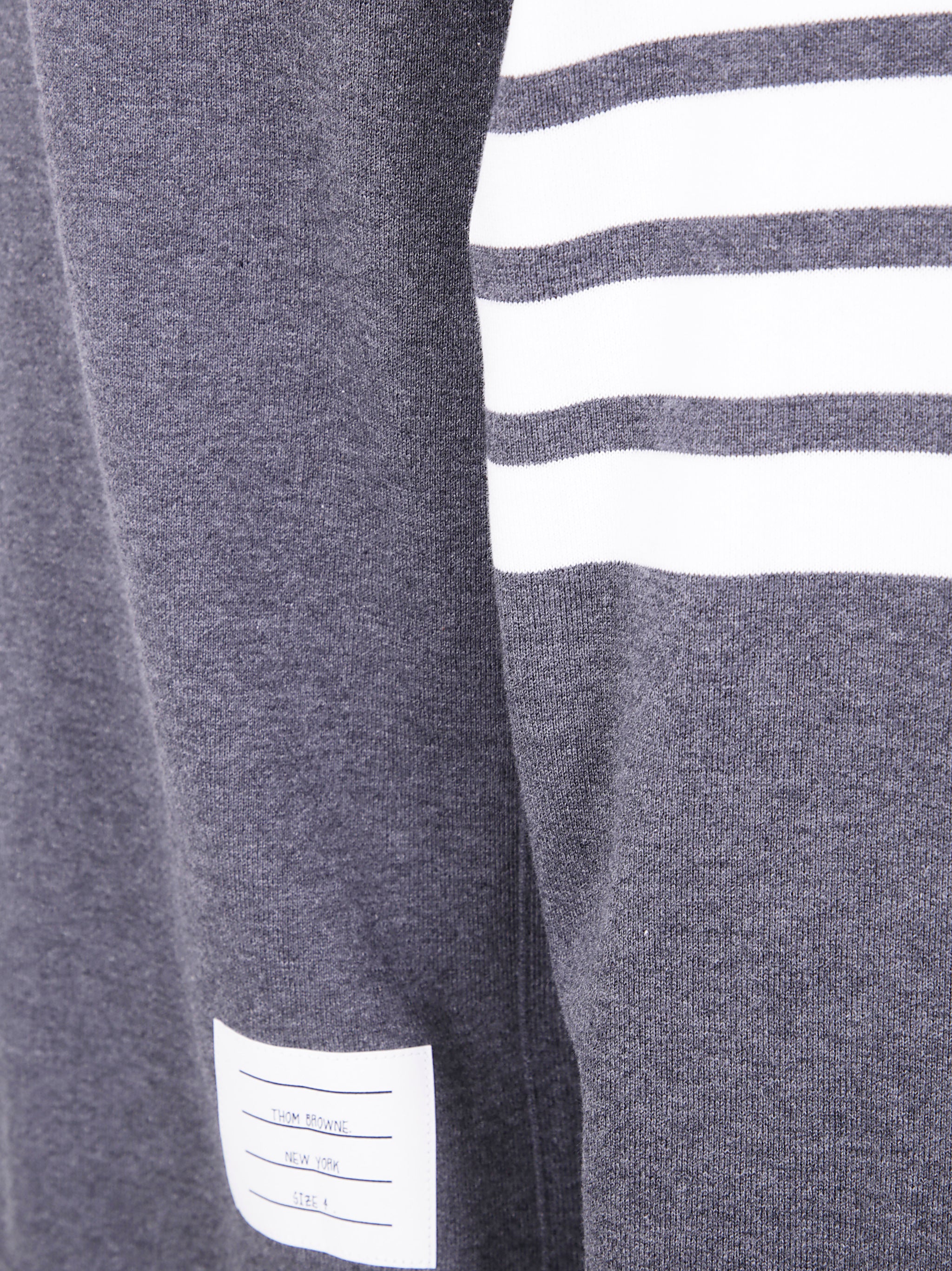 THOM BROWNE Classic Sweatshirt with Engineered 4 Bar - Men’s FW25 Collection