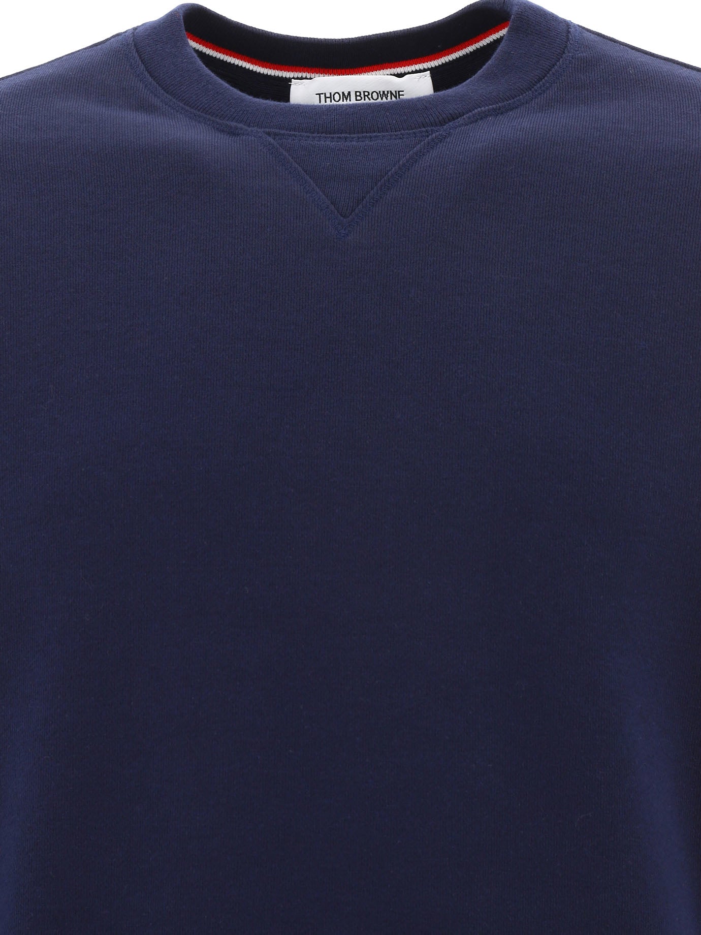 THOM BROWNE Classic Loopback Sweatshirt with Engineered 4 Bar - Men