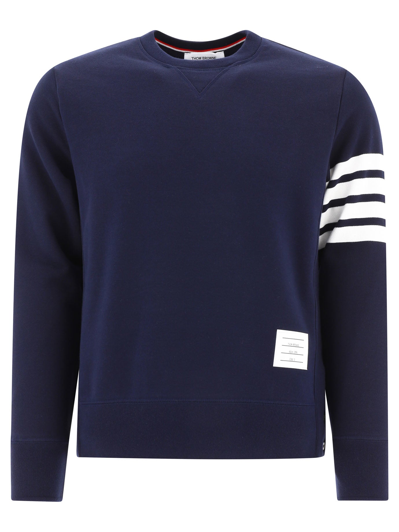 THOM BROWNE Classic Loopback Sweatshirt with Engineered 4 Bar - Men