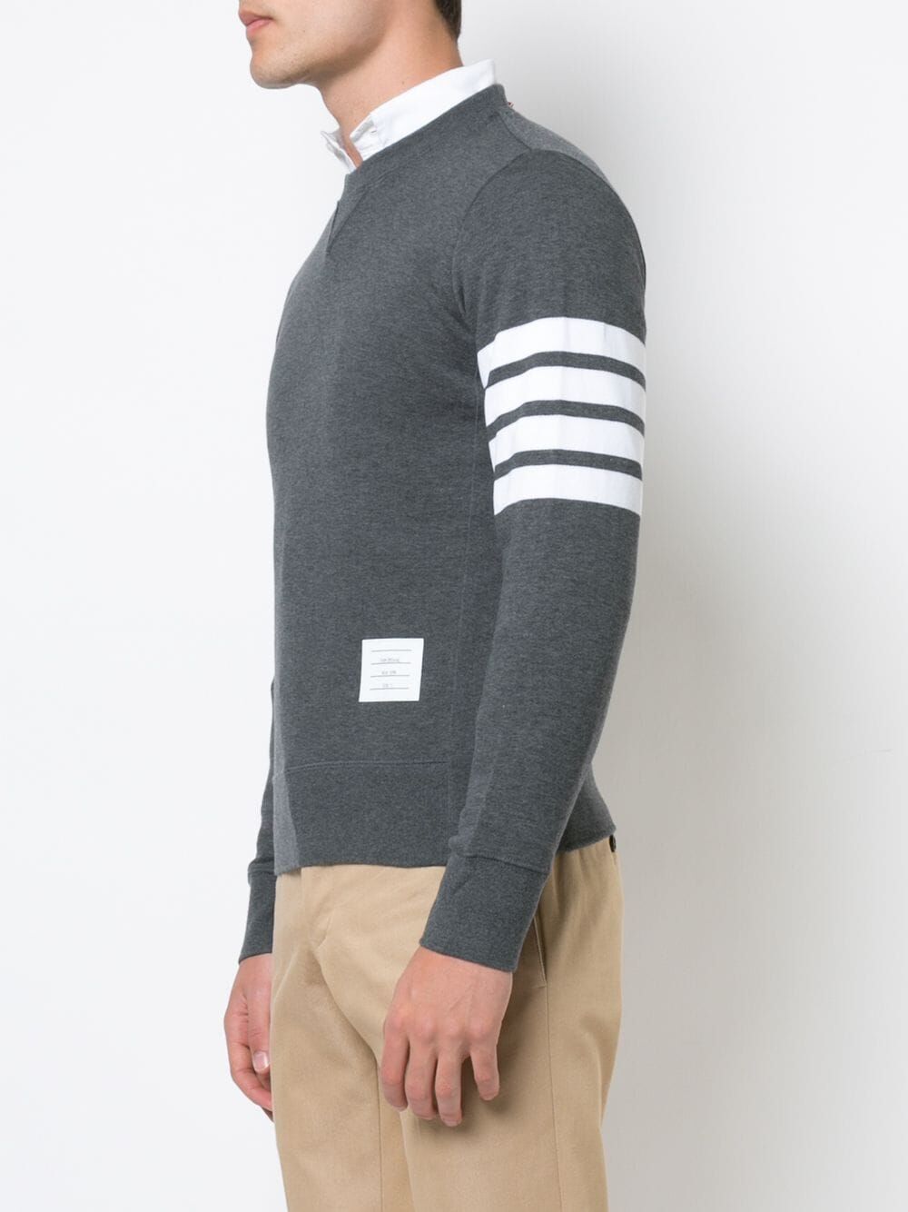THOM BROWNE Cotton Crew-Neck Sweatshirt - S