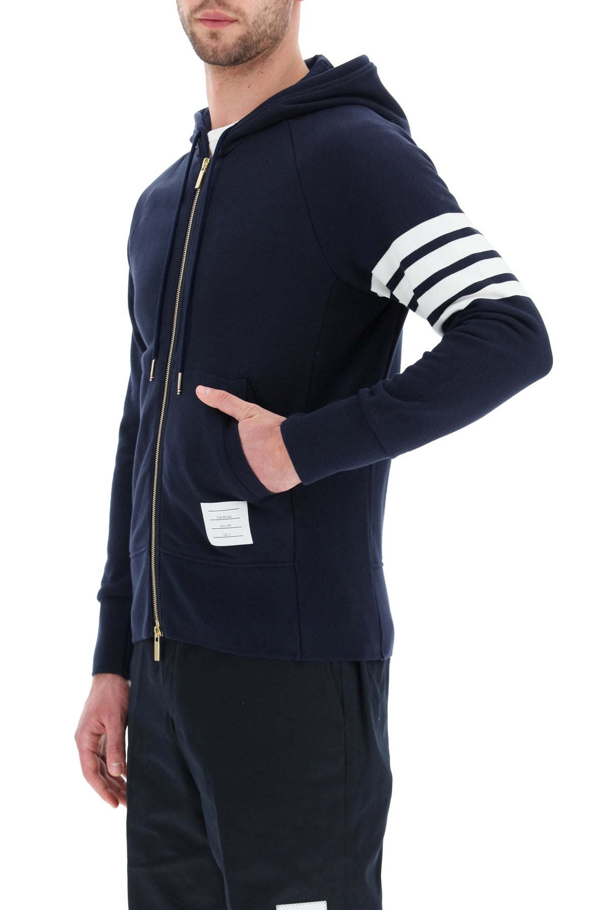 THOM BROWNE Men's Full Zip Hoodie - Sizes XXS to XXL