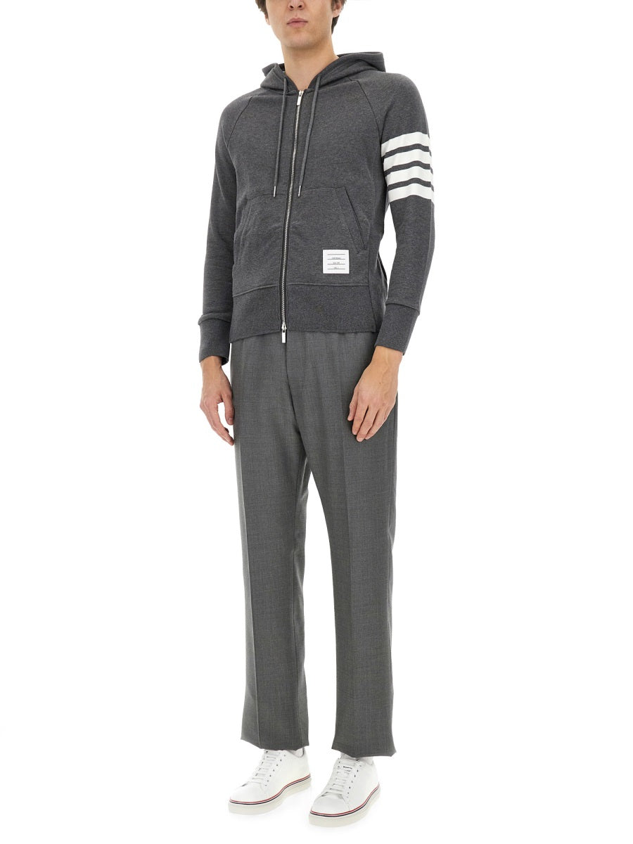 THOM BROWNE Classic Hoodie Sweatshirt - Size 2