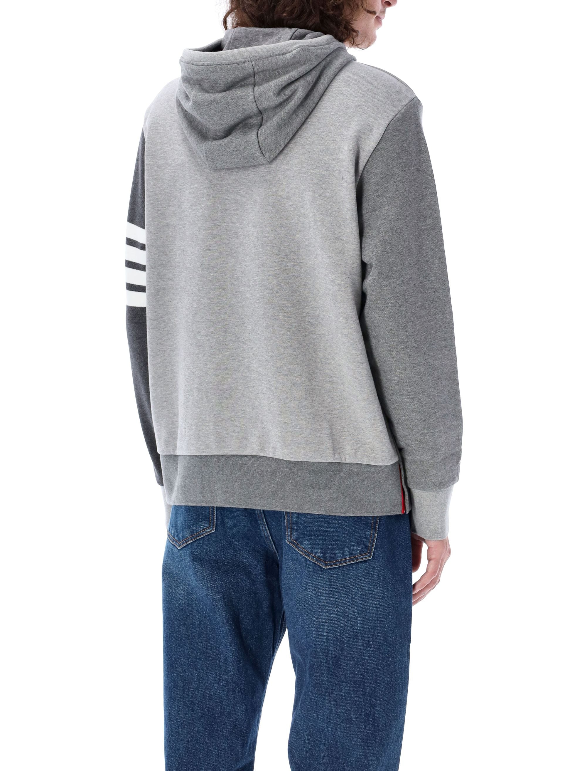 THOM BROWNE Hoodie Pullover with Tonal Fun Mix - Size 4
