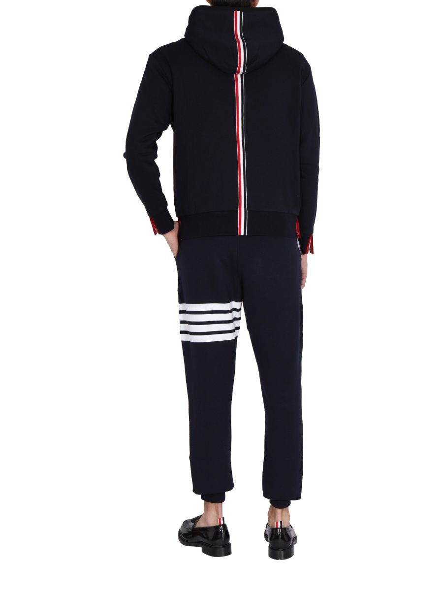 THOM BROWNE Men's Hoodie with Drawstring Detail