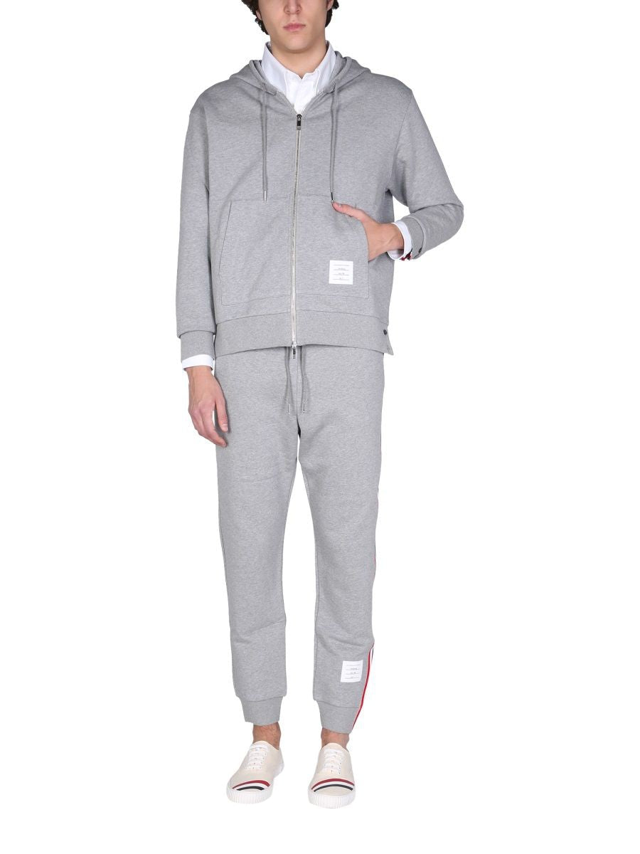 THOM BROWNE Classic Cotton Crewneck Sweatshirt for Men