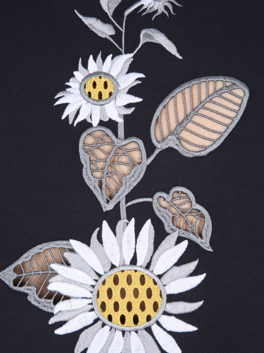 THOM BROWNE Embroidered Hooded Sweatshirt for Men