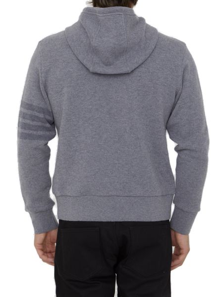 THOM BROWNE Knit Hoodie with Tricolor Detail - Size 00 to 5
