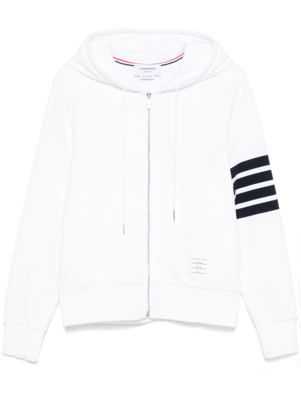 THOM BROWNE 4-Bar Cotton Hoodie