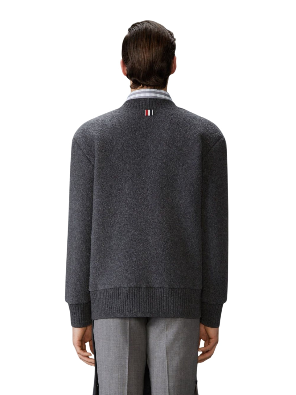 THOM BROWNE Oversized V-Neck Cardigan for Men