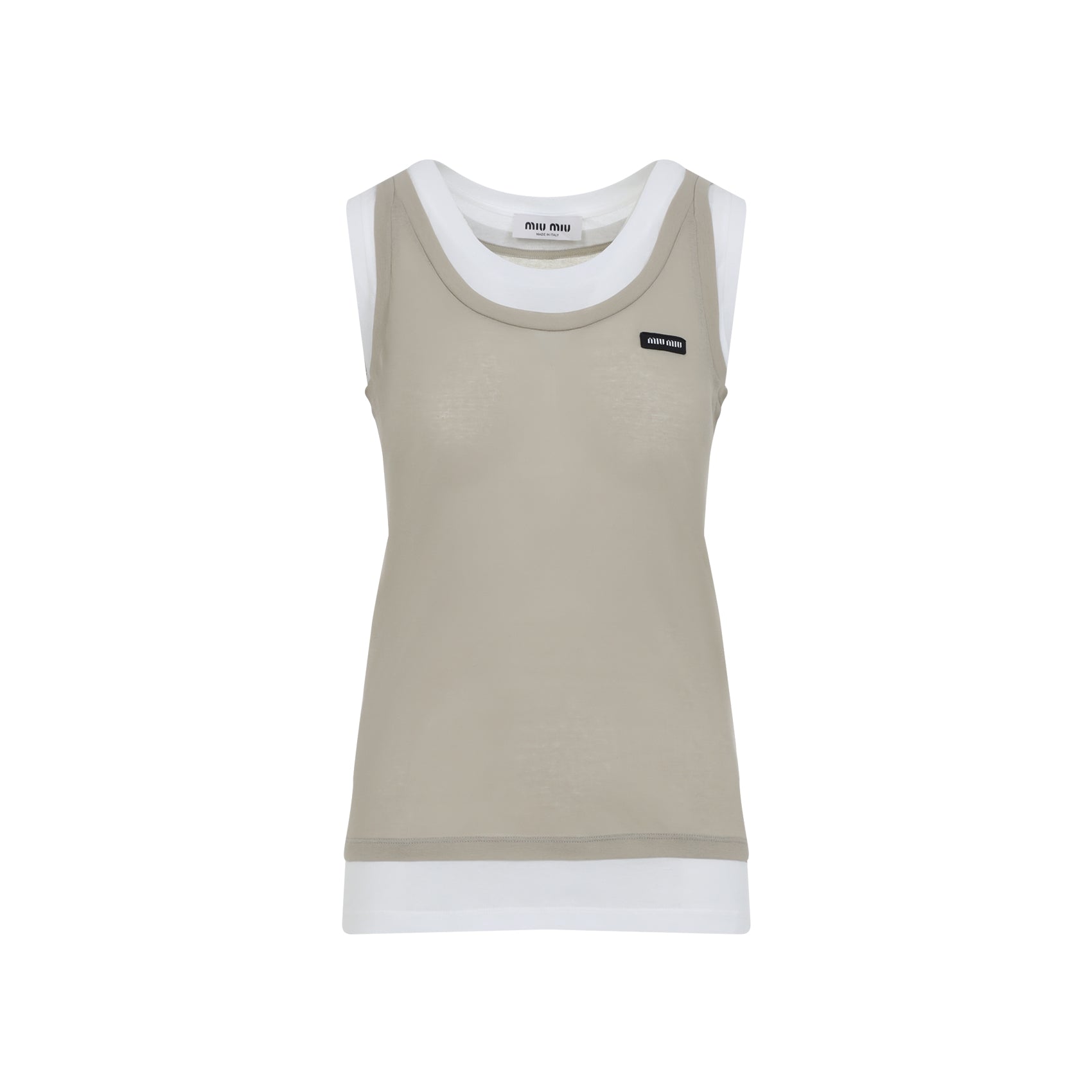 MIU MIU Cotton Tank Top