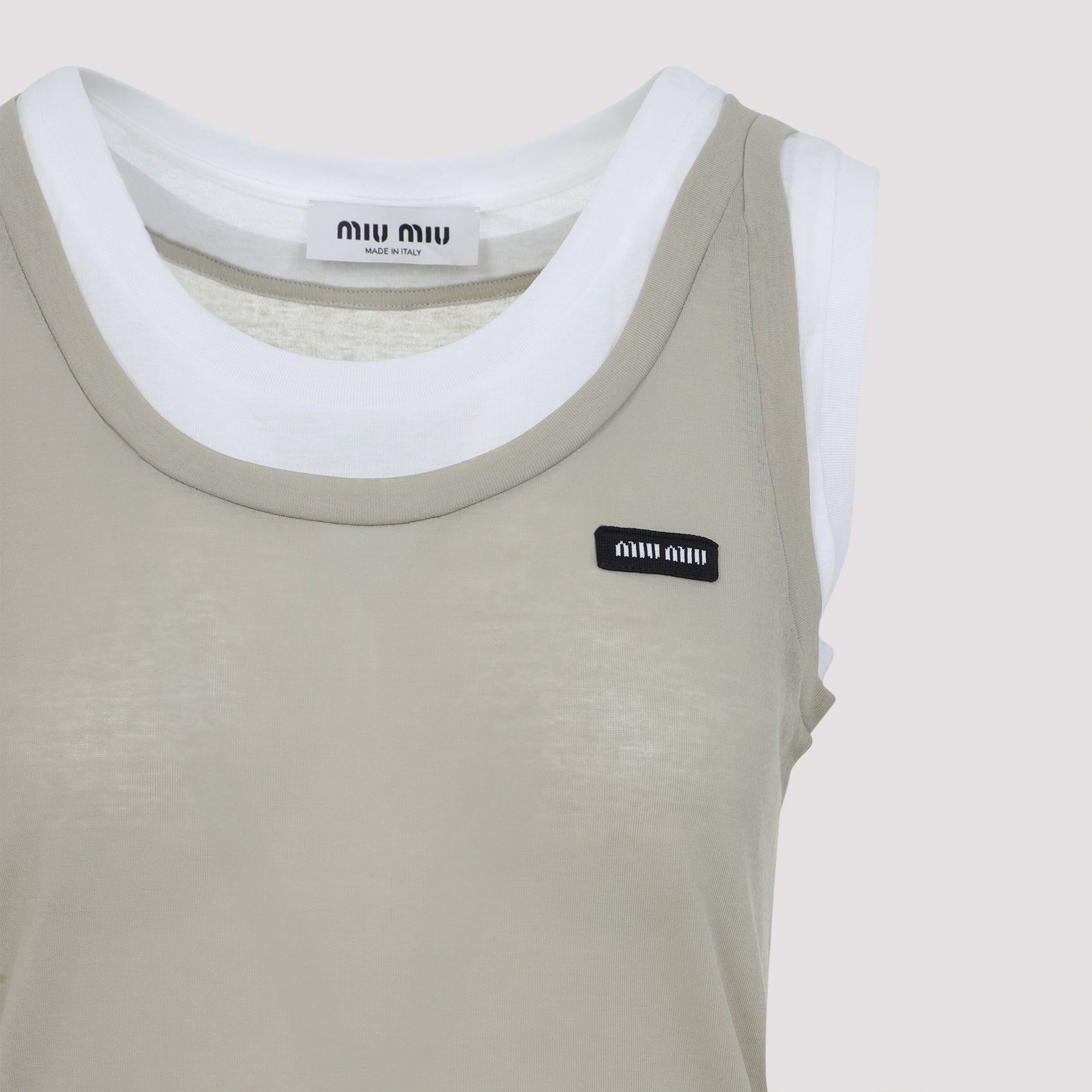 MIU MIU Cotton Tank Top