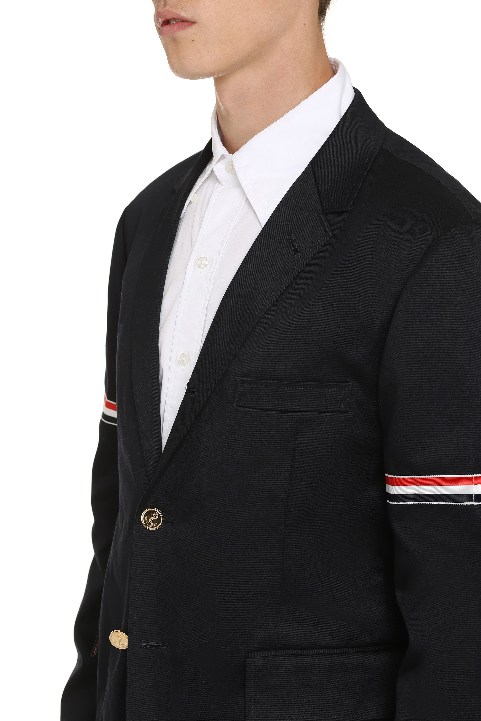 THOM BROWNE Classic Cotton Jacket for Men - SS25 Collection