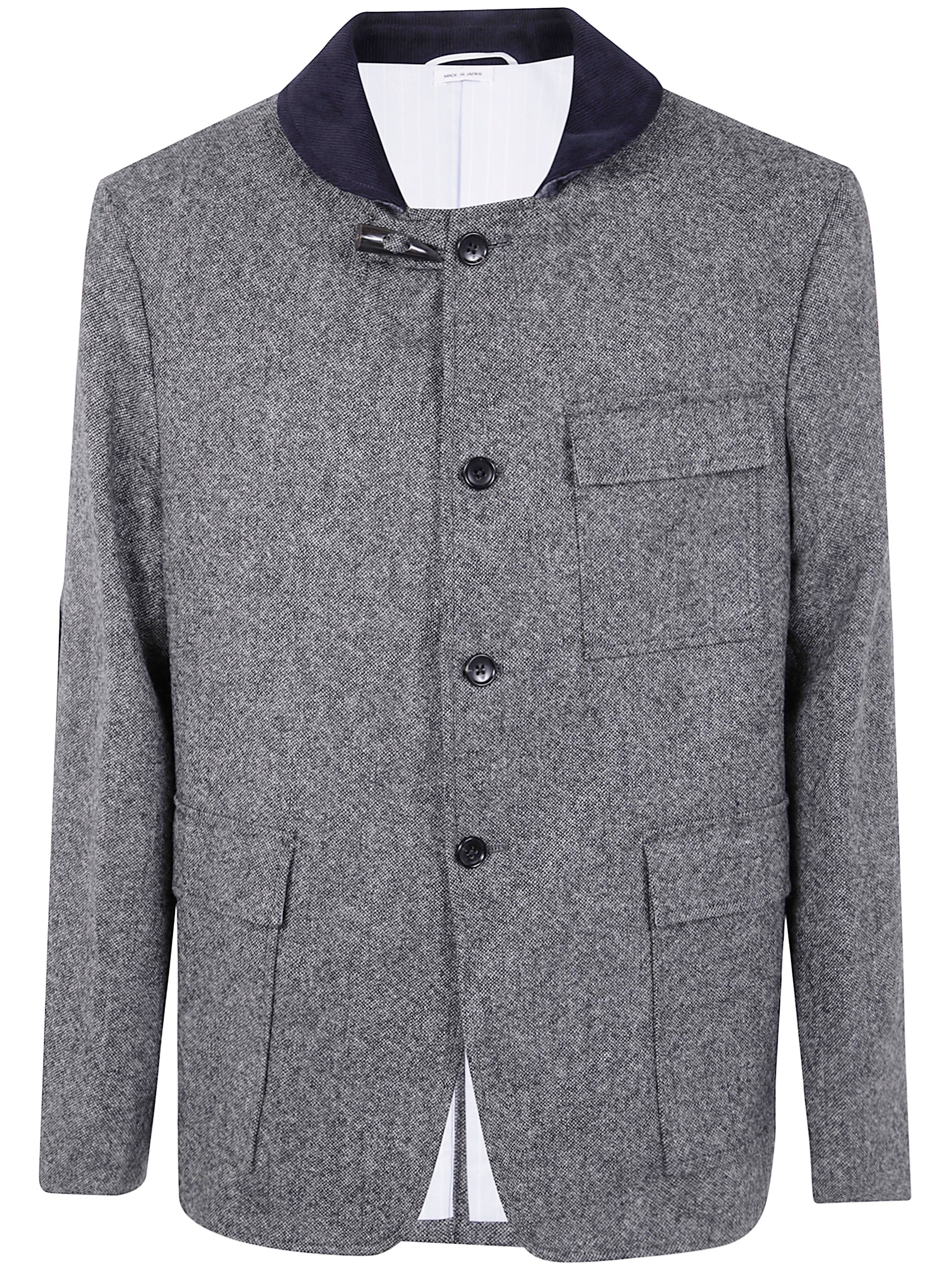 THOM BROWNE Fisherman Scarf in Solid Donegal Tweed