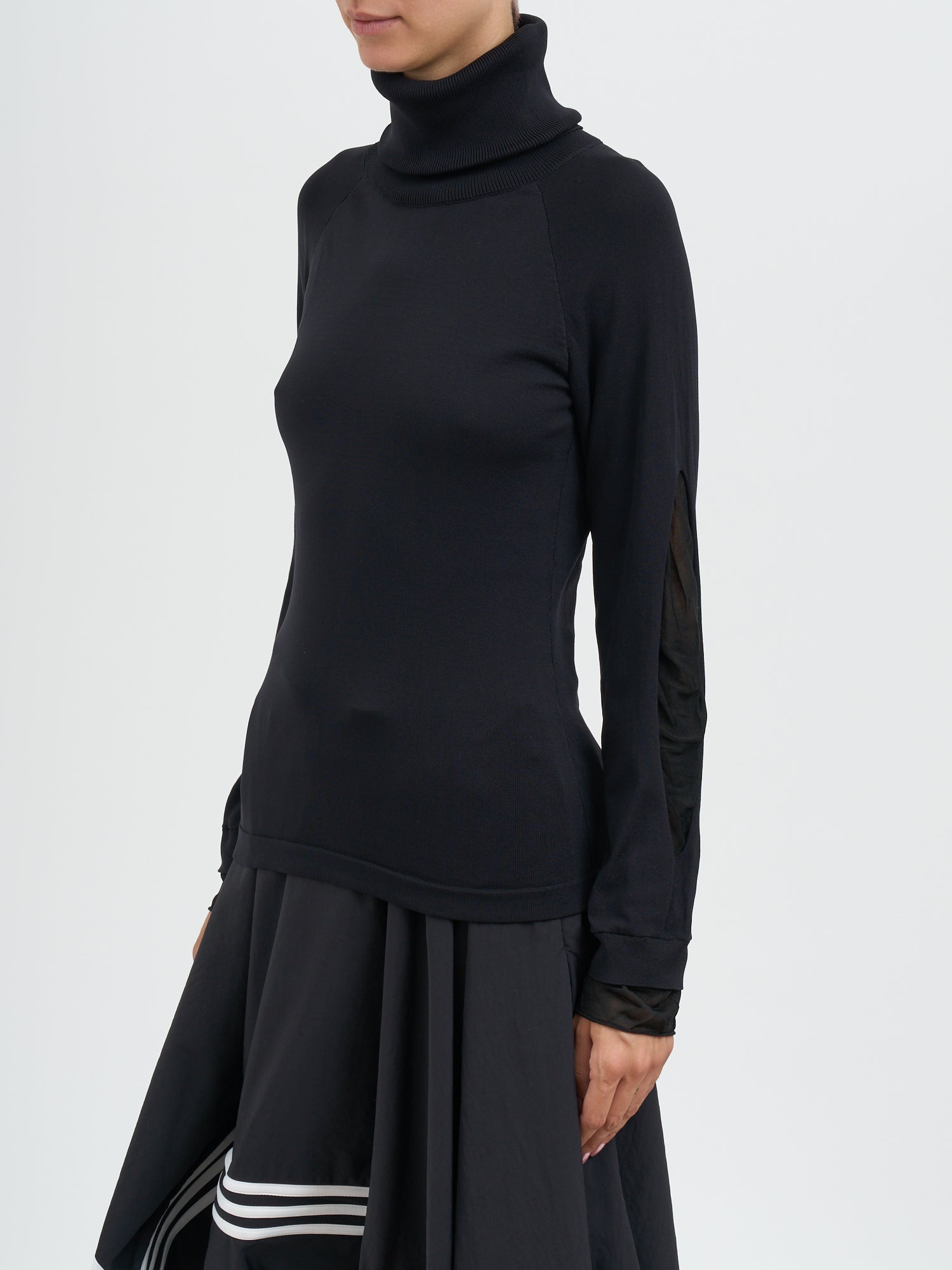 Y-3 Women's Knit Hoodie with Semi-Sheer Vents