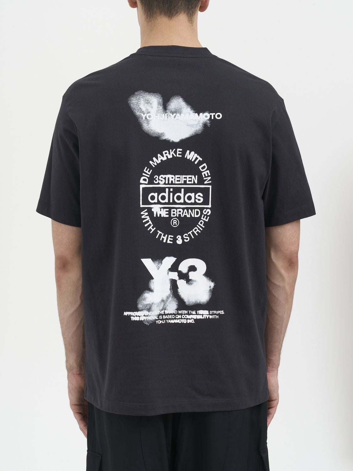 Y-3 Graphic Print T-Shirt with Cut Sleeves