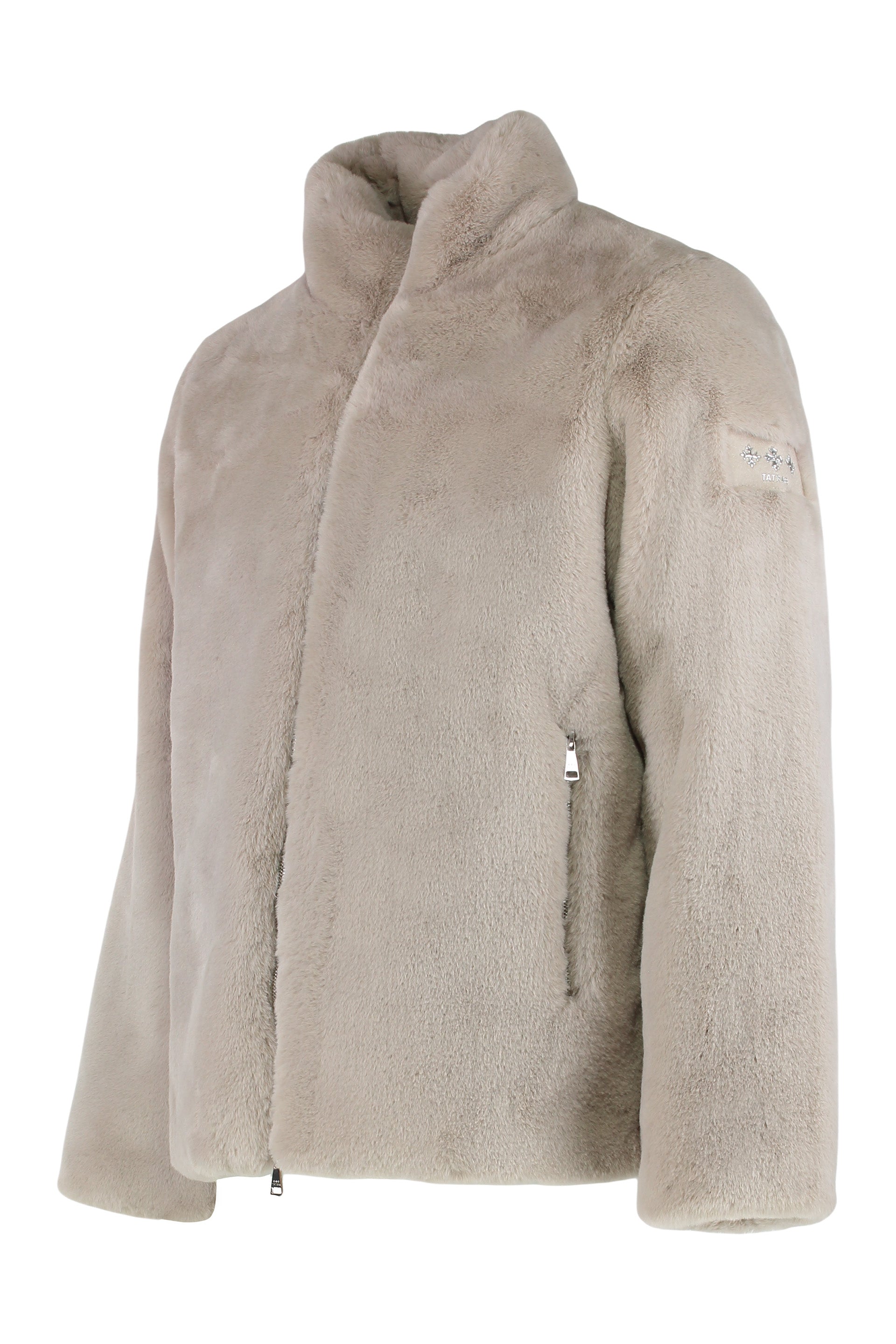TATRAS Men's Eco-Fur Bomber Jacket - Size Options Available