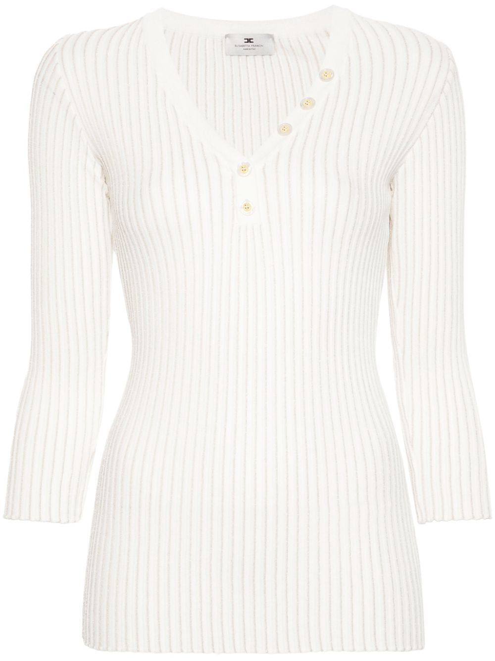 ELISABETTA FRANCHI Ribbed Knit Jumper for Women - Fall/Winter 2025