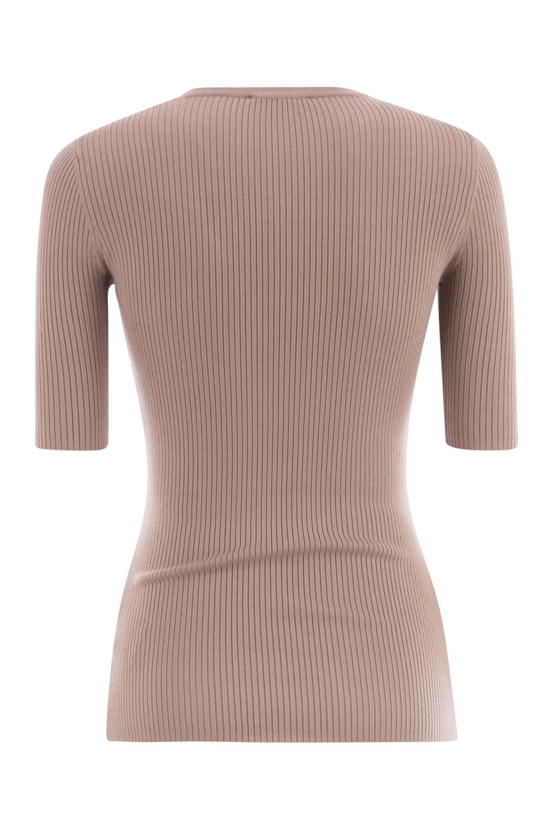 ELISABETTA FRANCHI Ribbed Jumper with Pocket