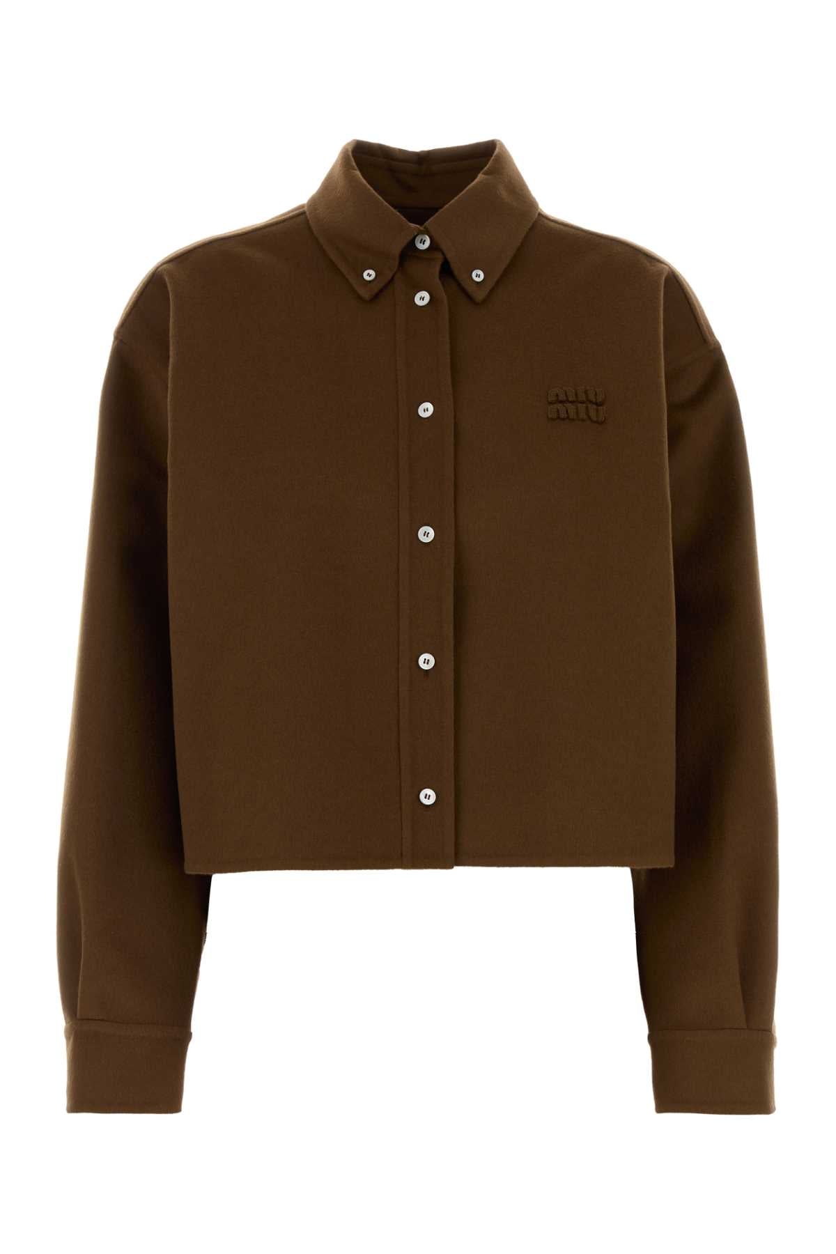 MIU MIU Wool Blend Shirt for Women - FW25