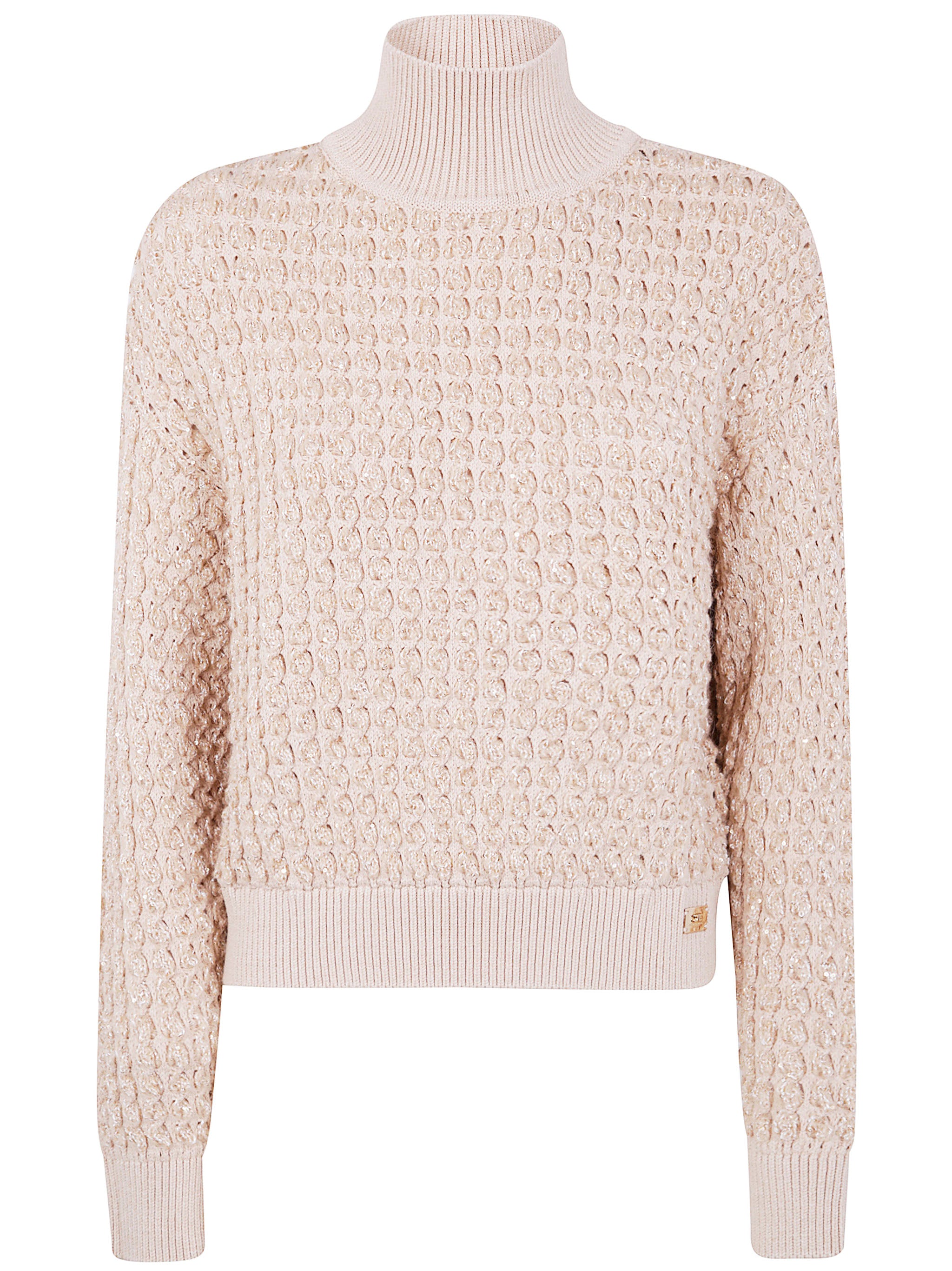 ELISABETTA FRANCHI Oversized Turtleneck Sweater
