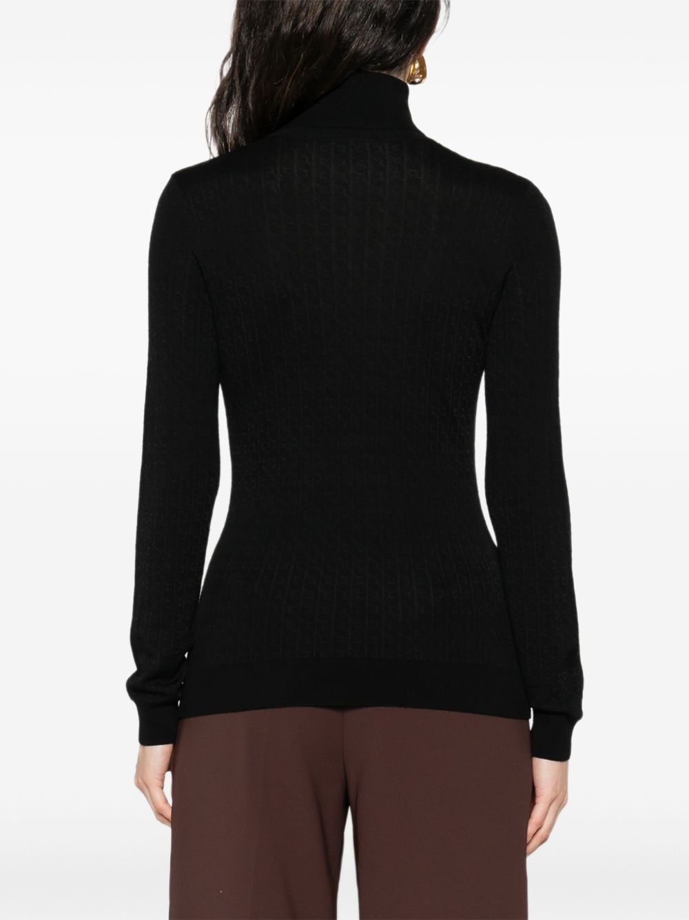 ELISABETTA FRANCHI Wool Blend Turtleneck Sweater for Women