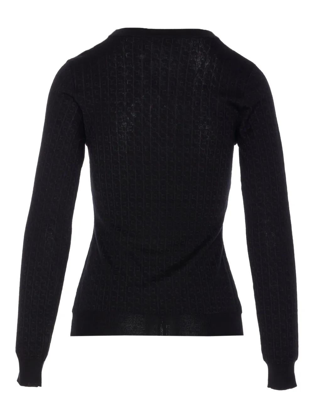 ELISABETTA FRANCHI Wool Blend Crewneck Sweater - FW25