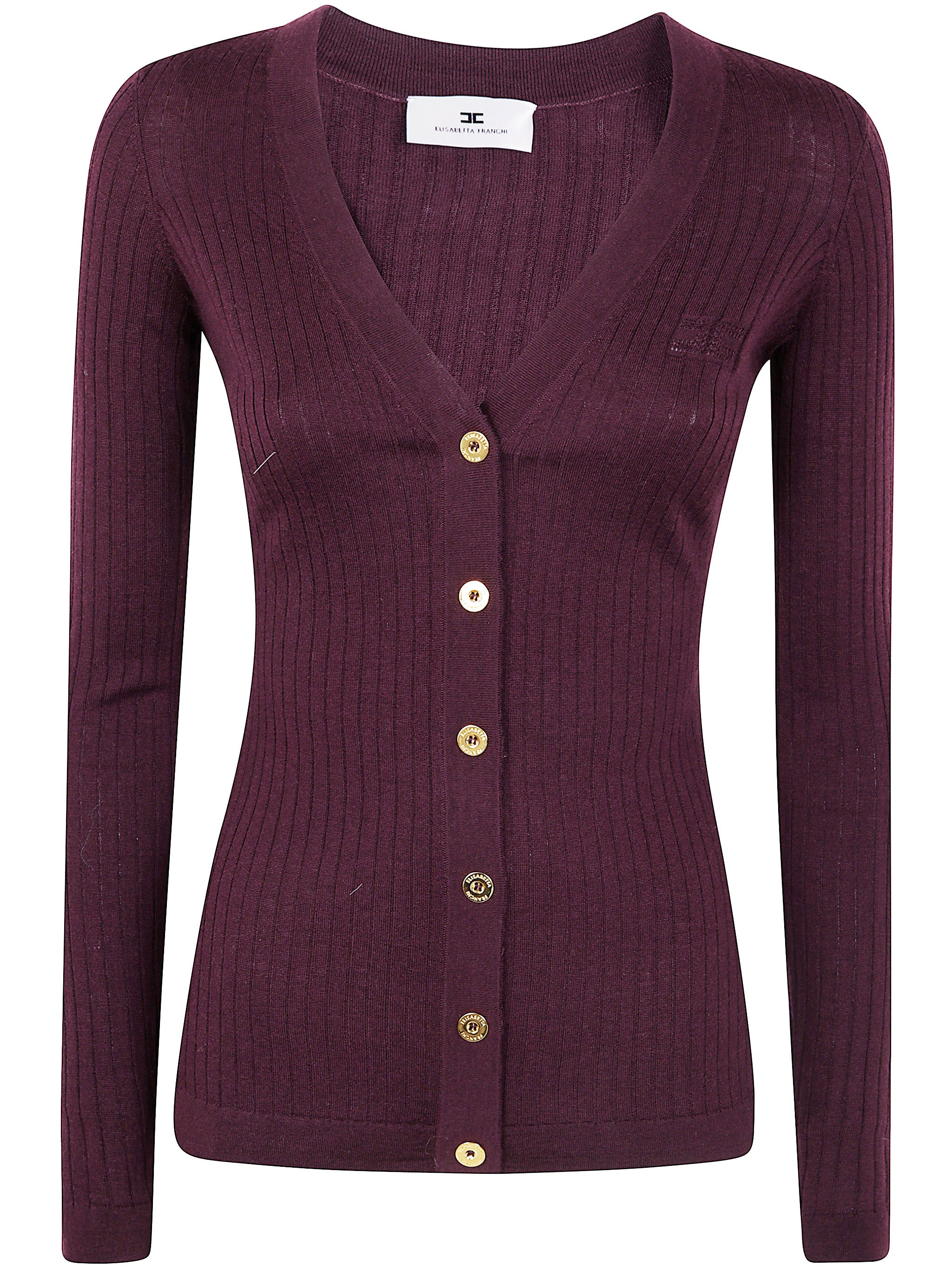 ELISABETTA FRANCHI Tricot V Neck Cardigan