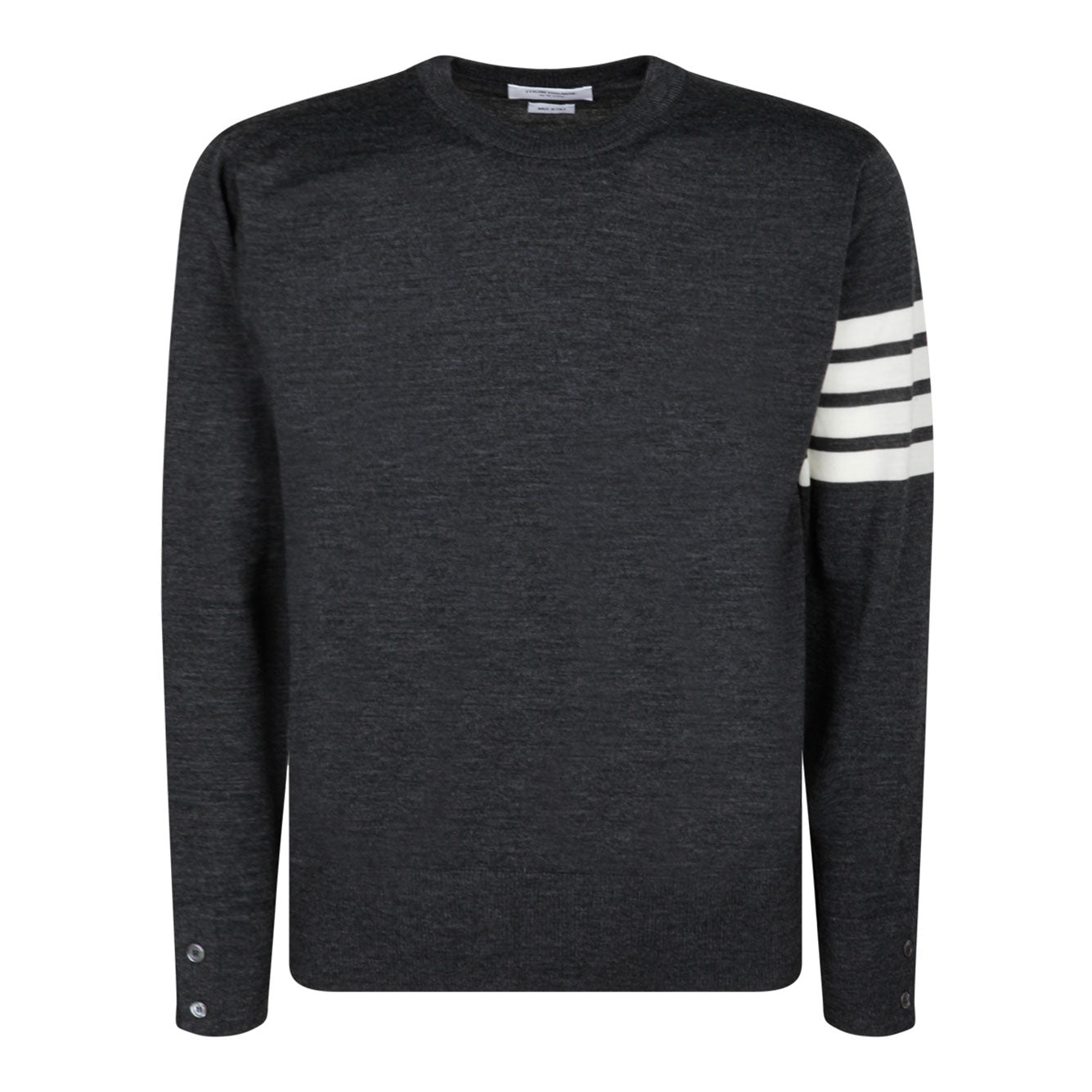 THOM BROWNE Men's Classic 4-Bar Virgin Wool Sweater - Size 3