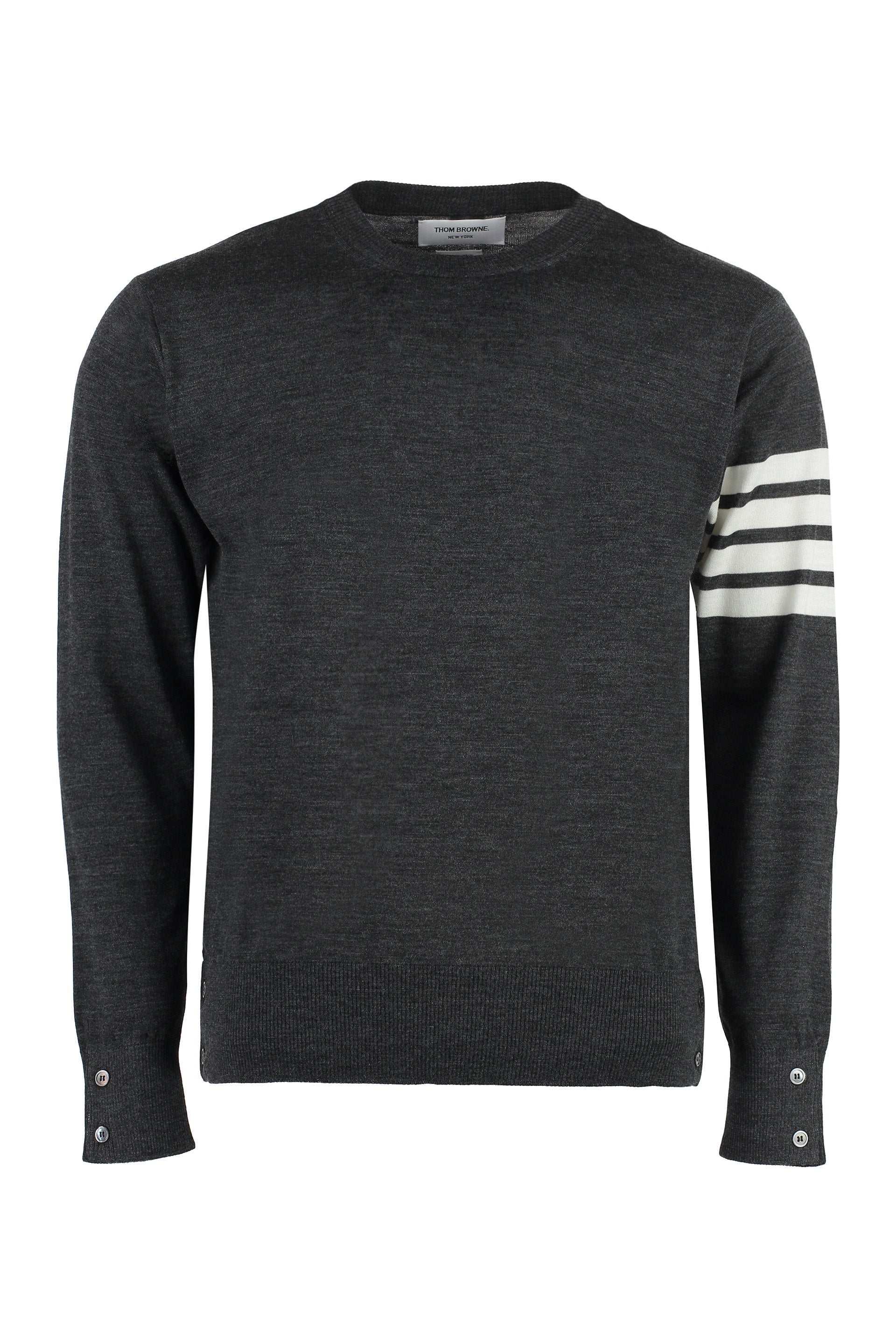 THOM BROWNE Men's Wool 4-Bar Pullover