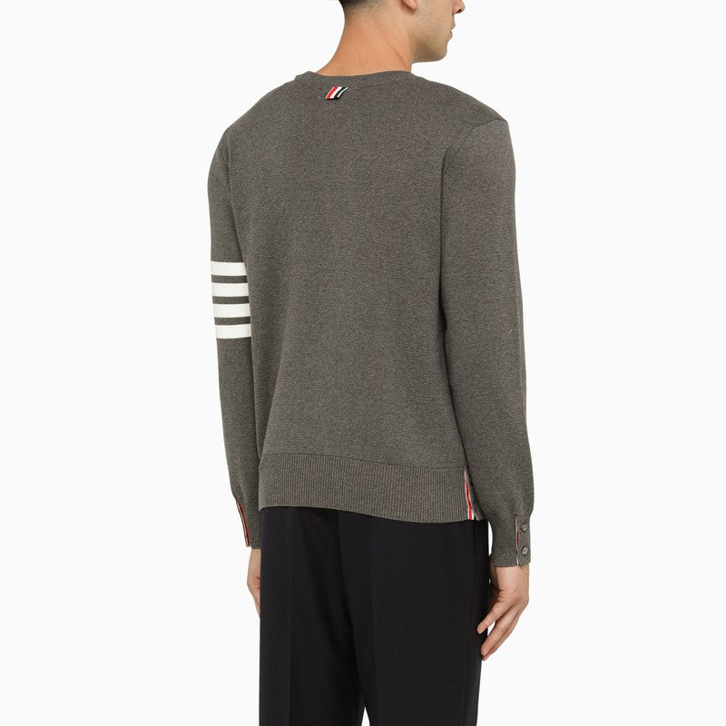 THOM BROWNE Classic Cotton Sweater for Men - Medium