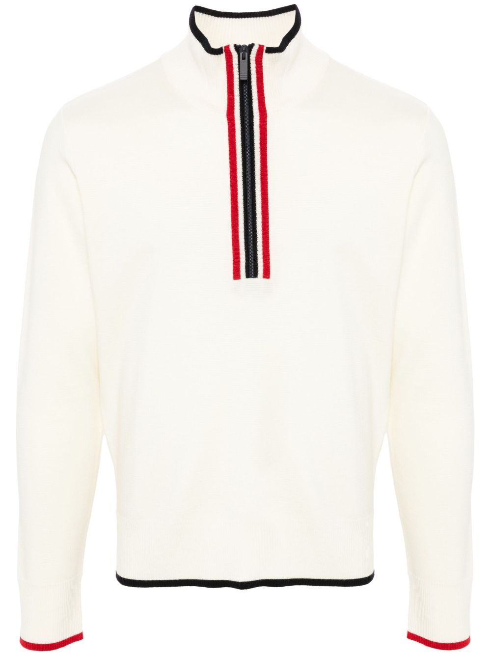 THOM BROWNE Funnel Neck Half Zip Pullover - Men’s Mini Style