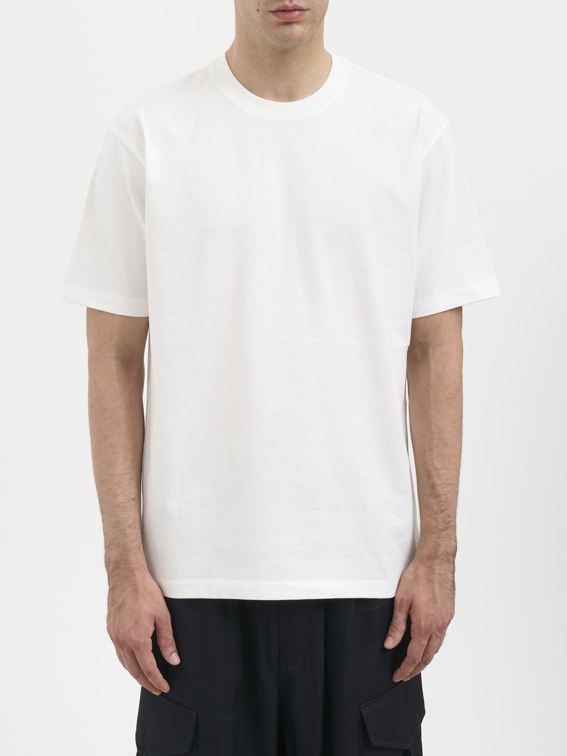 Y-3 Men's Cut Sleeves Cotton T-Shirt