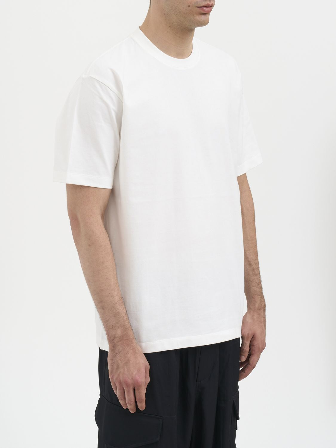 Y-3 Men's Cut Sleeves Cotton T-Shirt