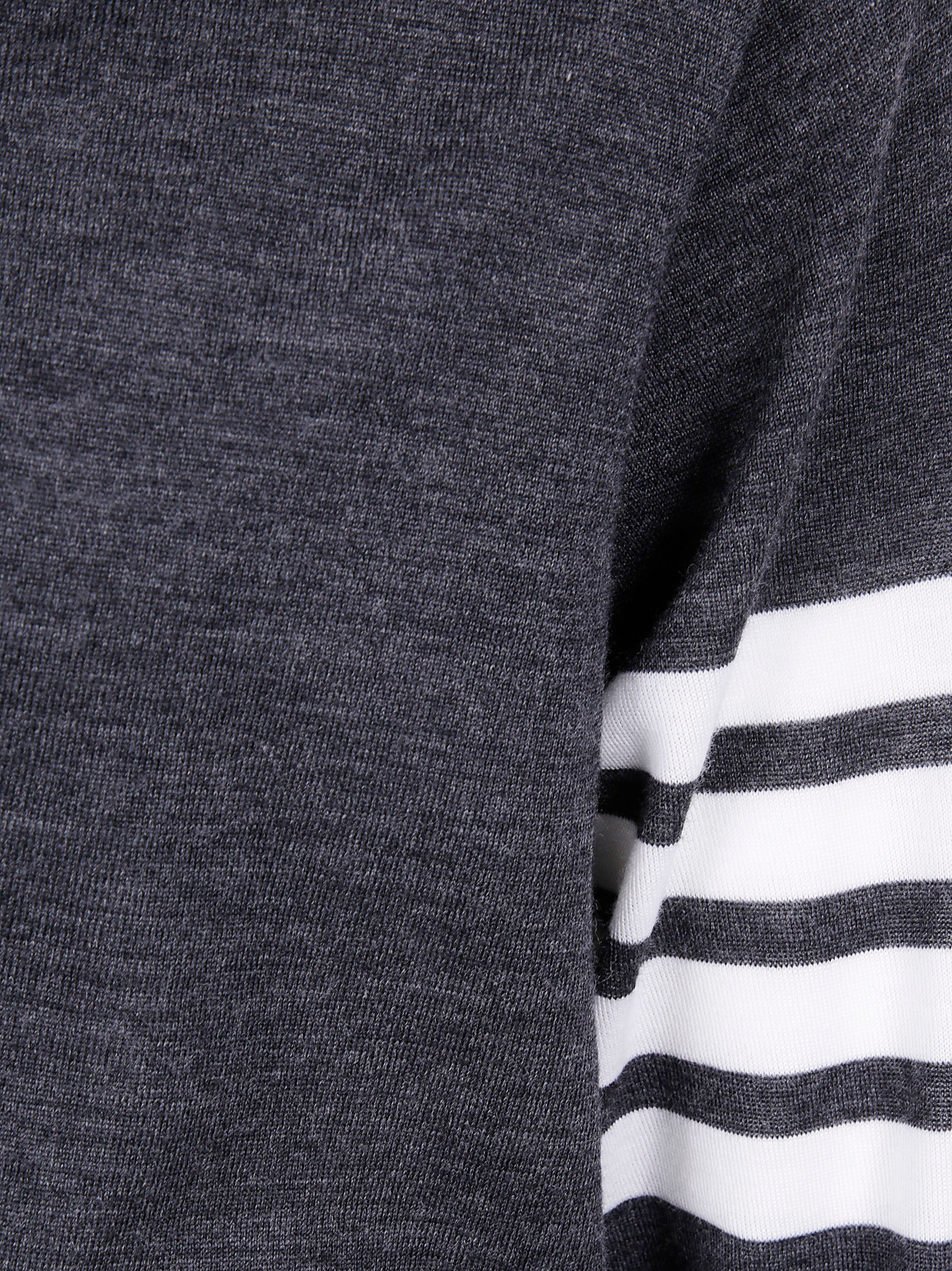 THOM BROWNE Classic V-Neck Cardigan in Fine Merino Wool