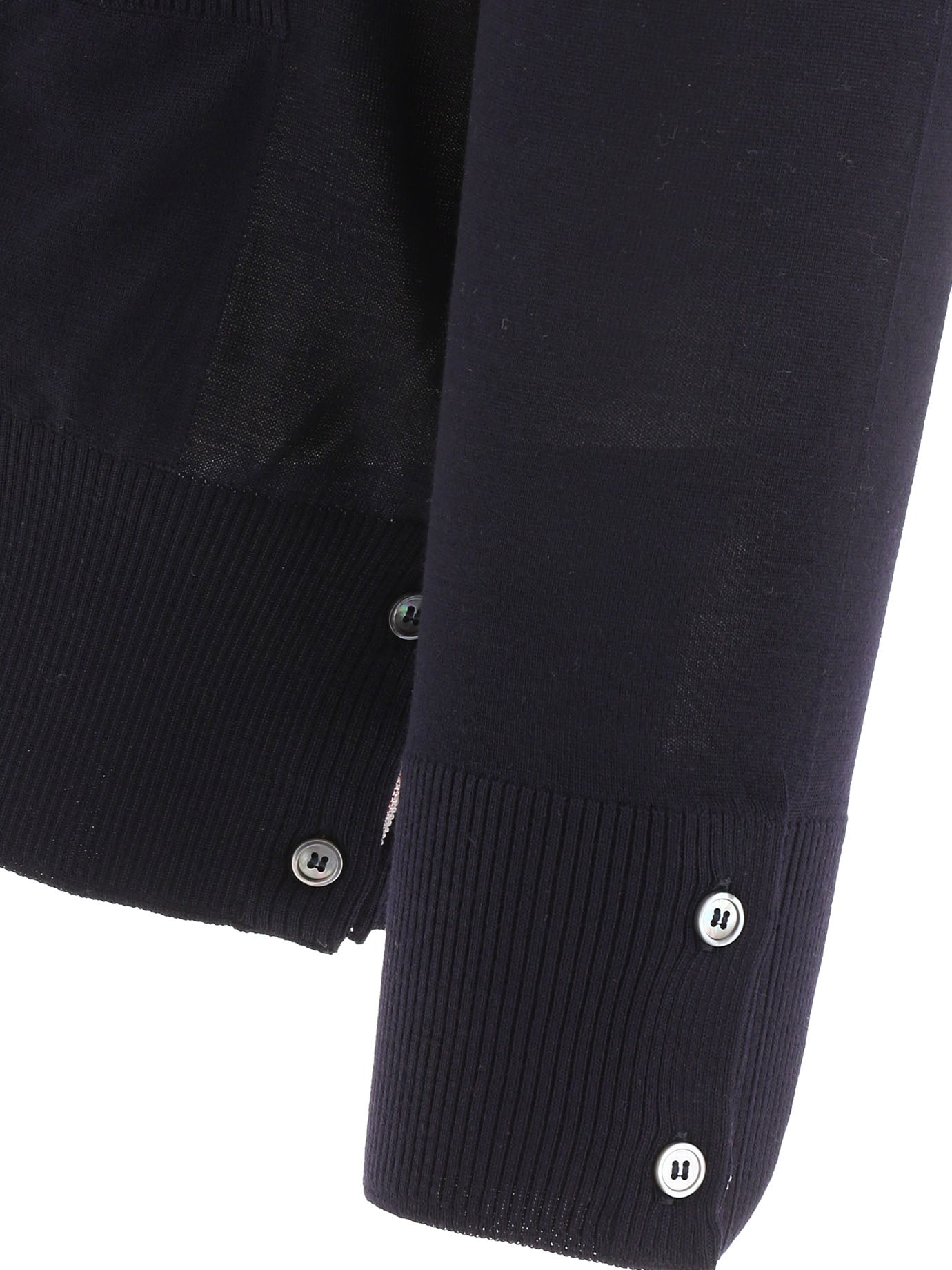 THOM BROWNE Classic V-Neck Knit Cardigan for Men