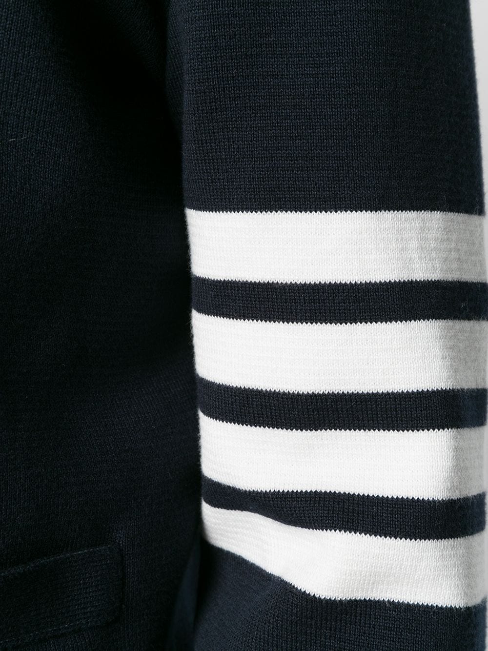THOM BROWNE Cozy 4-Bar Cotton Cardigan for Men
