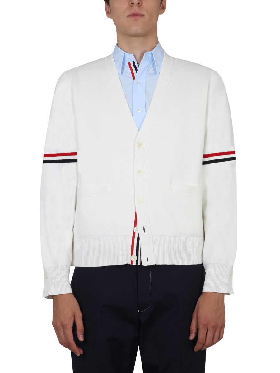 THOM BROWNE Men's V-Neck Cardigan