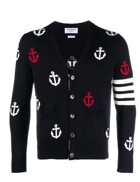 THOM BROWNE Classic Cotton Sweater for Men