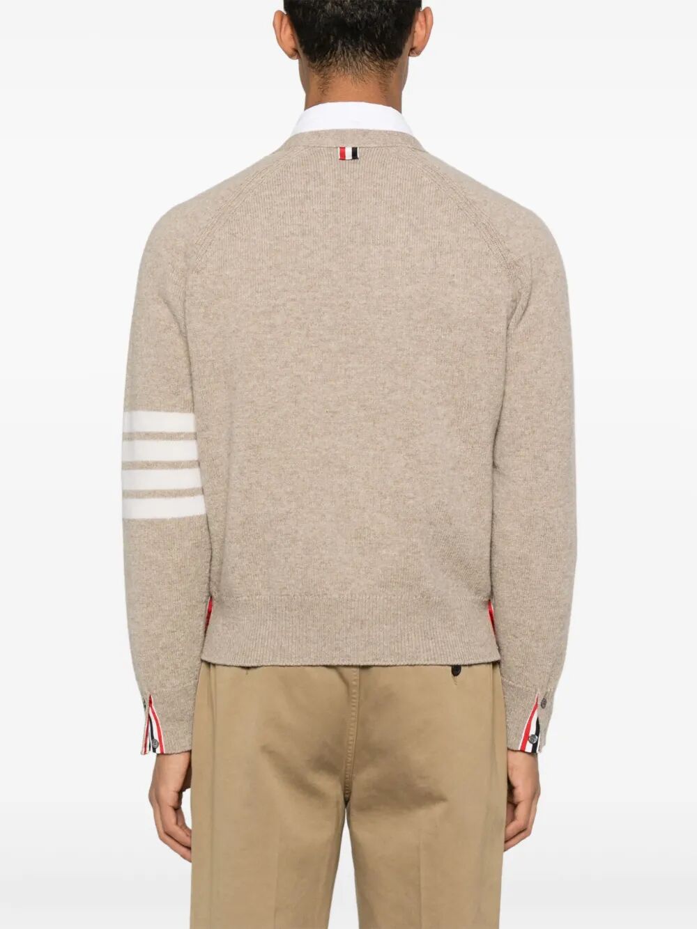 THOM BROWNE Men's V Neck Cardigan - FW25 Style