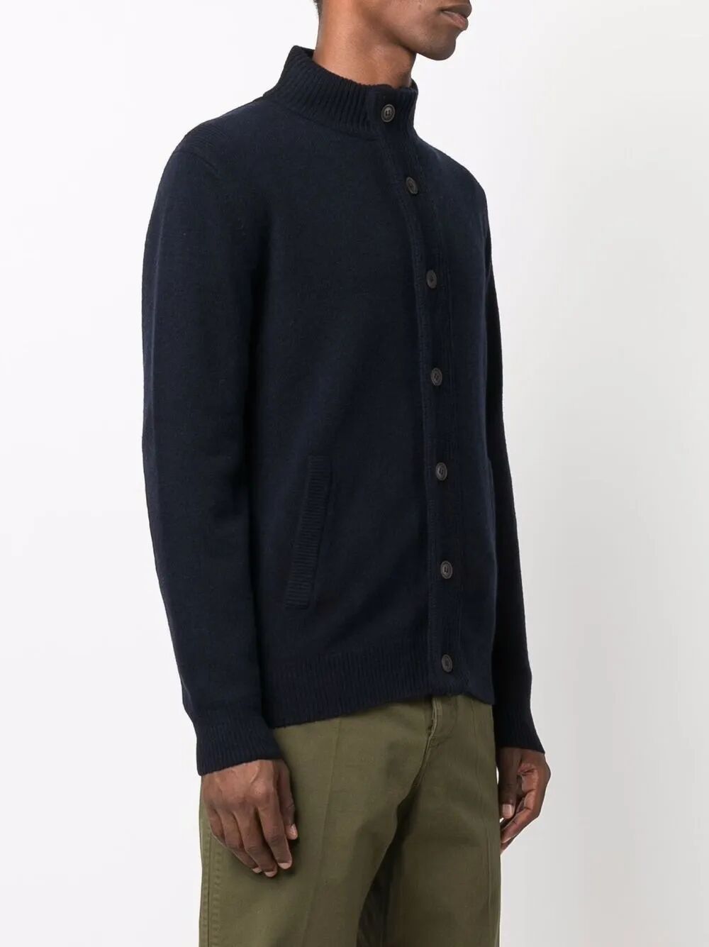 BARBOUR Essential Patch Zip Through Knitwear for Men