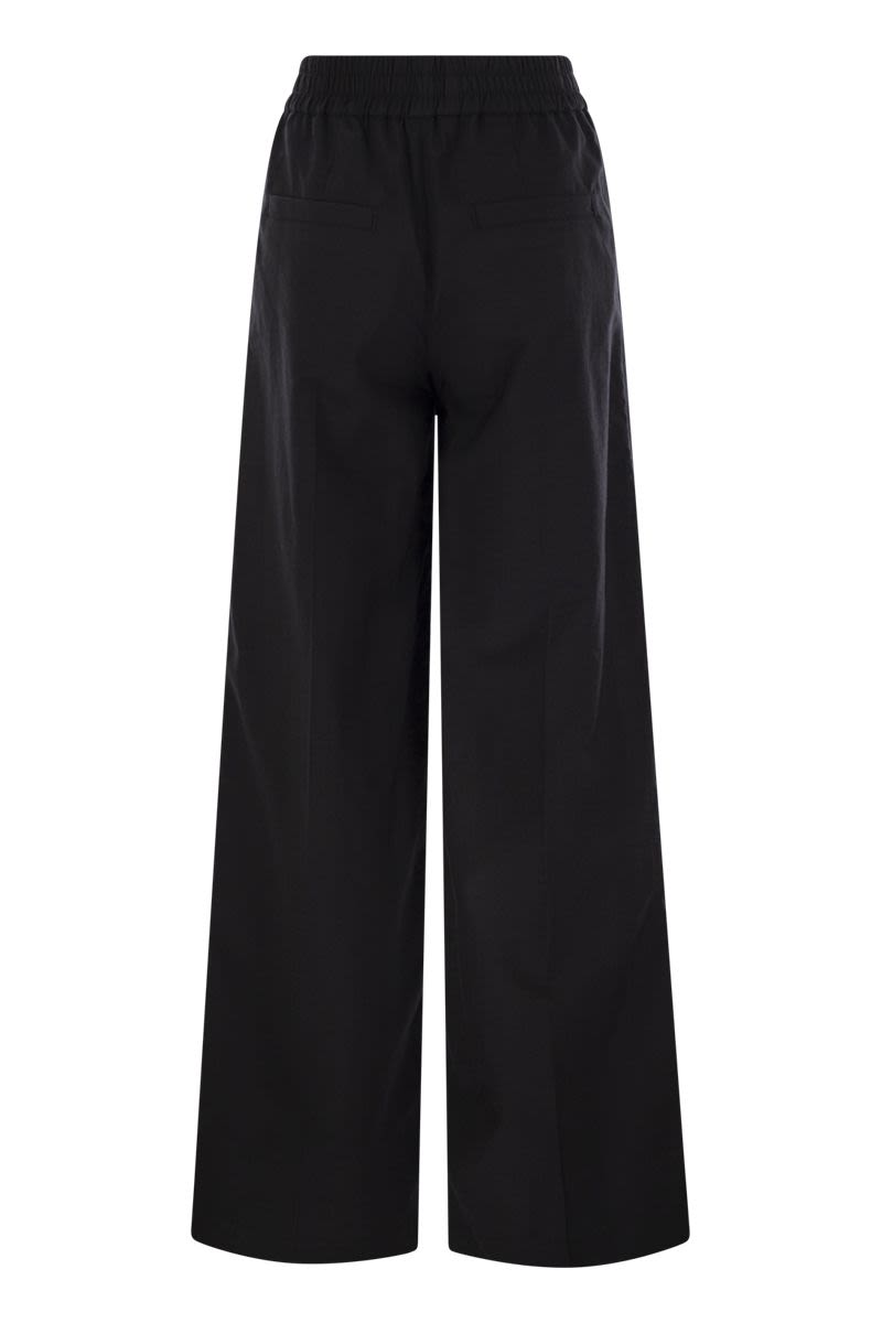 BRUNELLO CUCINELLI Loose Fit Cotton Trousers for Women