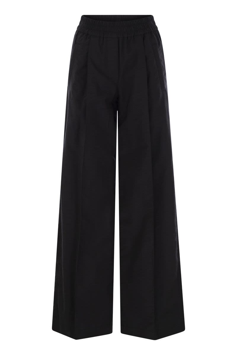 BRUNELLO CUCINELLI Loose Fit Cotton Trousers for Women