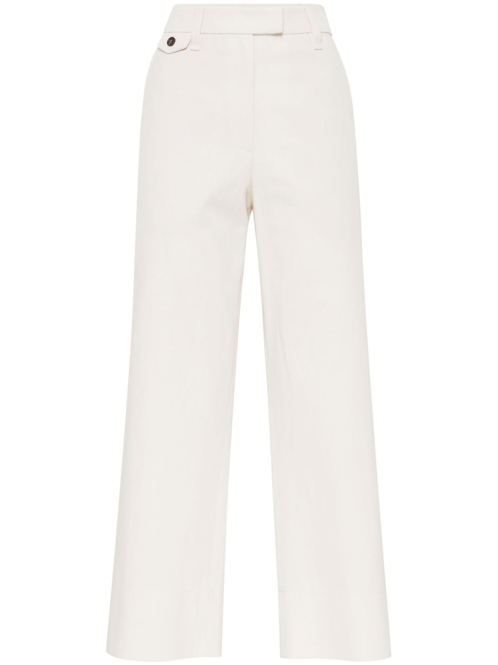 BRUNELLO CUCINELLI Cotton-Linen Blend Trousers for Women