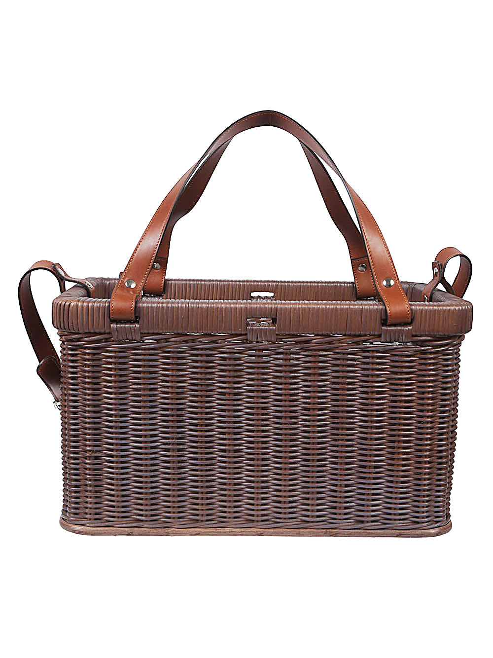 BRUNELLO CUCINELLI Wicker Basket Handbag for Women - Perfect for Picnics