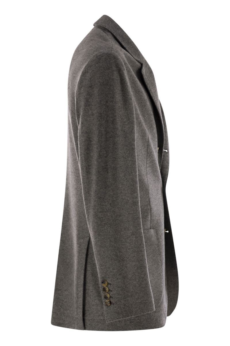 BRUNELLO CUCINELLI Cashmere T-Shirt Blazer with Patch Pockets