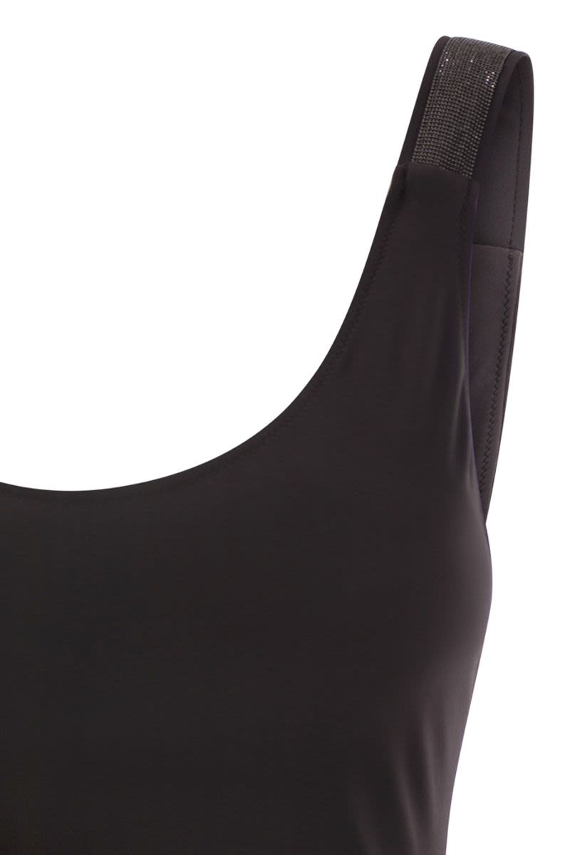 BRUNELLO CUCINELLI One-Piece Swimming Costume with Necklace