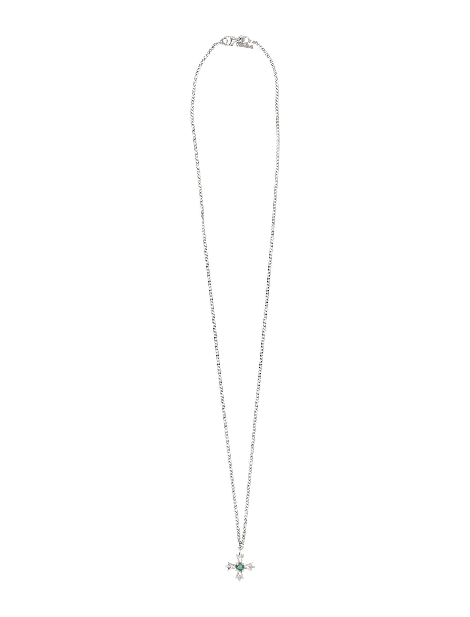 EMANUELE BICOCCHI Crest and Crystal Necklace with Pendant