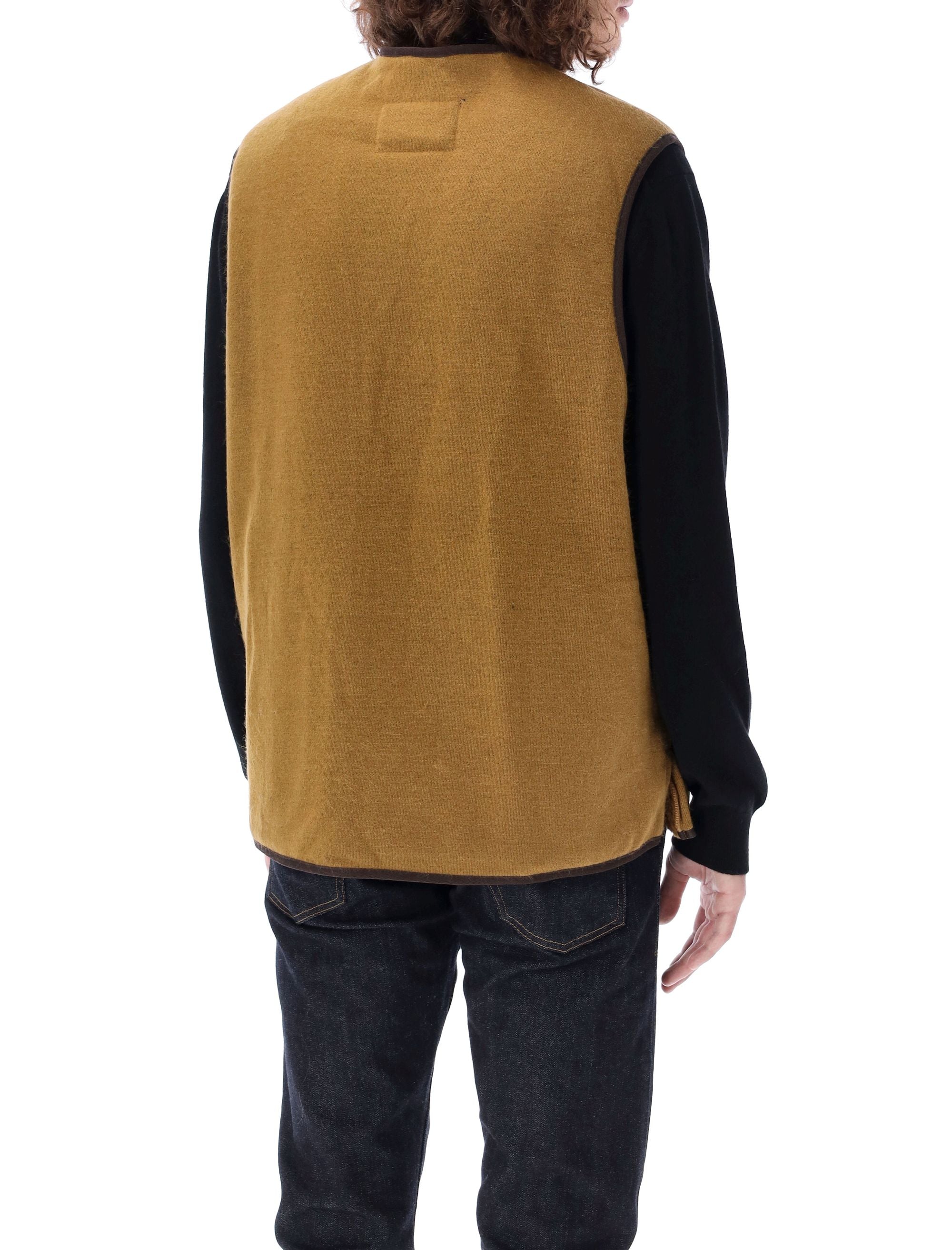 BARBOUR Men's Warm Pile Waistcoat with Zip Fastening - Size 46