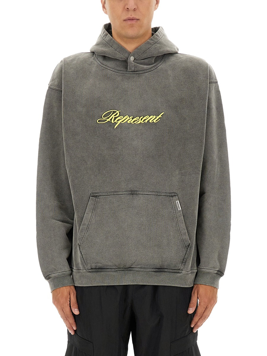 REPRESENT Script Logo Sweatshirt - Size L