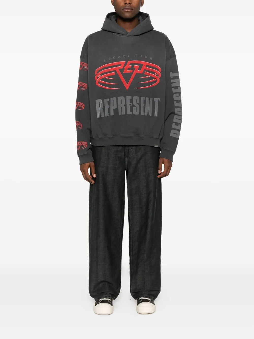 REPRESENT Essential Cotton Pullover Sweatshirt for Men